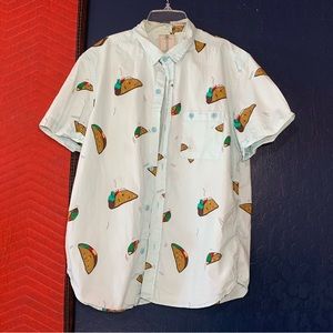 Urban Outfitters Button Up Trendy Taco Shirt